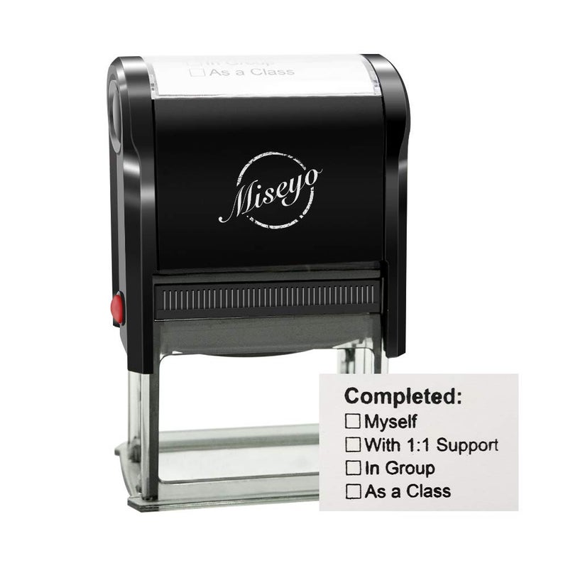 Miseyo Completed - Self Inking Teacher Stamp - Black Ink - Image 1
